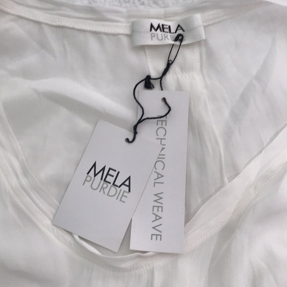 Mela Purdie Frill Bell Tee WhIte - Picture 6 of 7